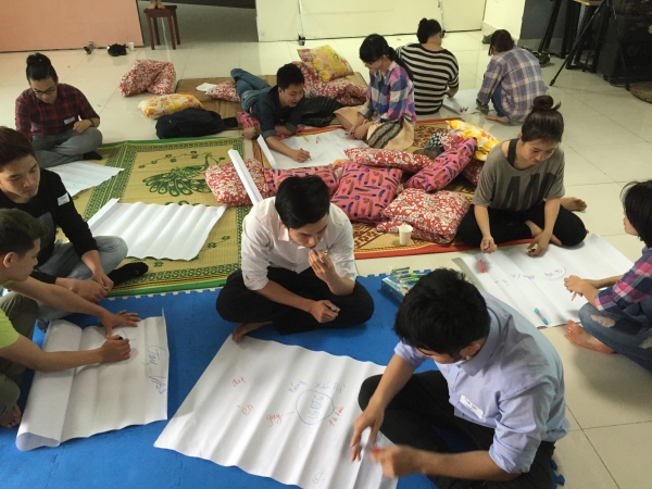 Participants brainstorming
